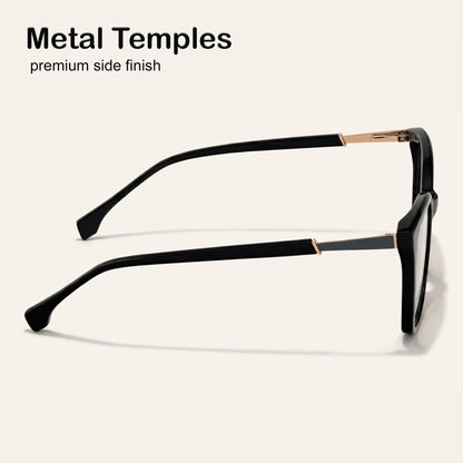 Perkey Square Cat Eye Protection Computer Glasses For Women – OPTL0028-C1