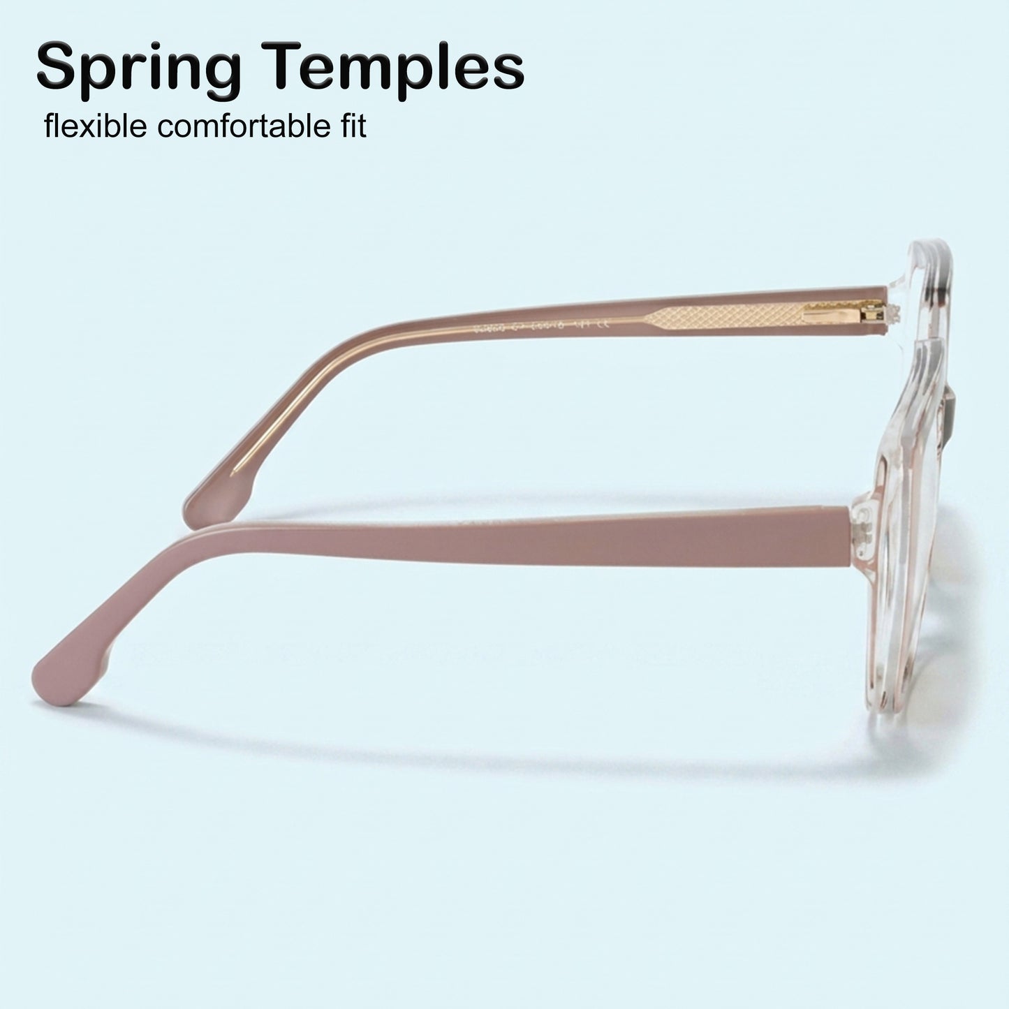 PERKEY Full Rim Square-Oversized  Blue Cut Spectacles Frames Men Women - OPTL007-C2