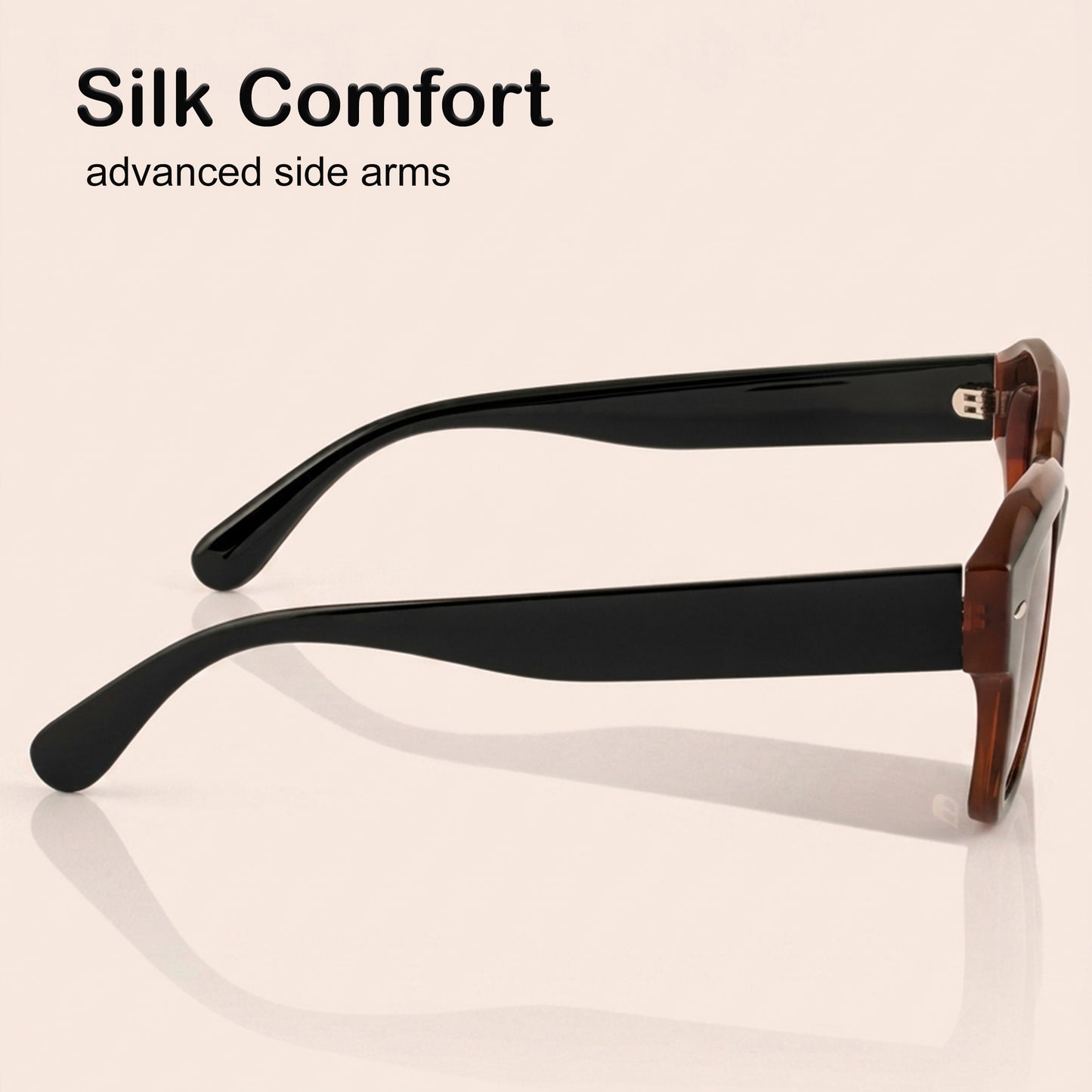 PERKEY Square Black UV Protected Polarized Sunglasses For Men & Women - PRKY004-C4