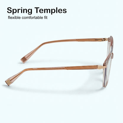 Perkey Square Cat Eye Protection Anti Glare Computer Glasses For Women – OPTL0027-C3