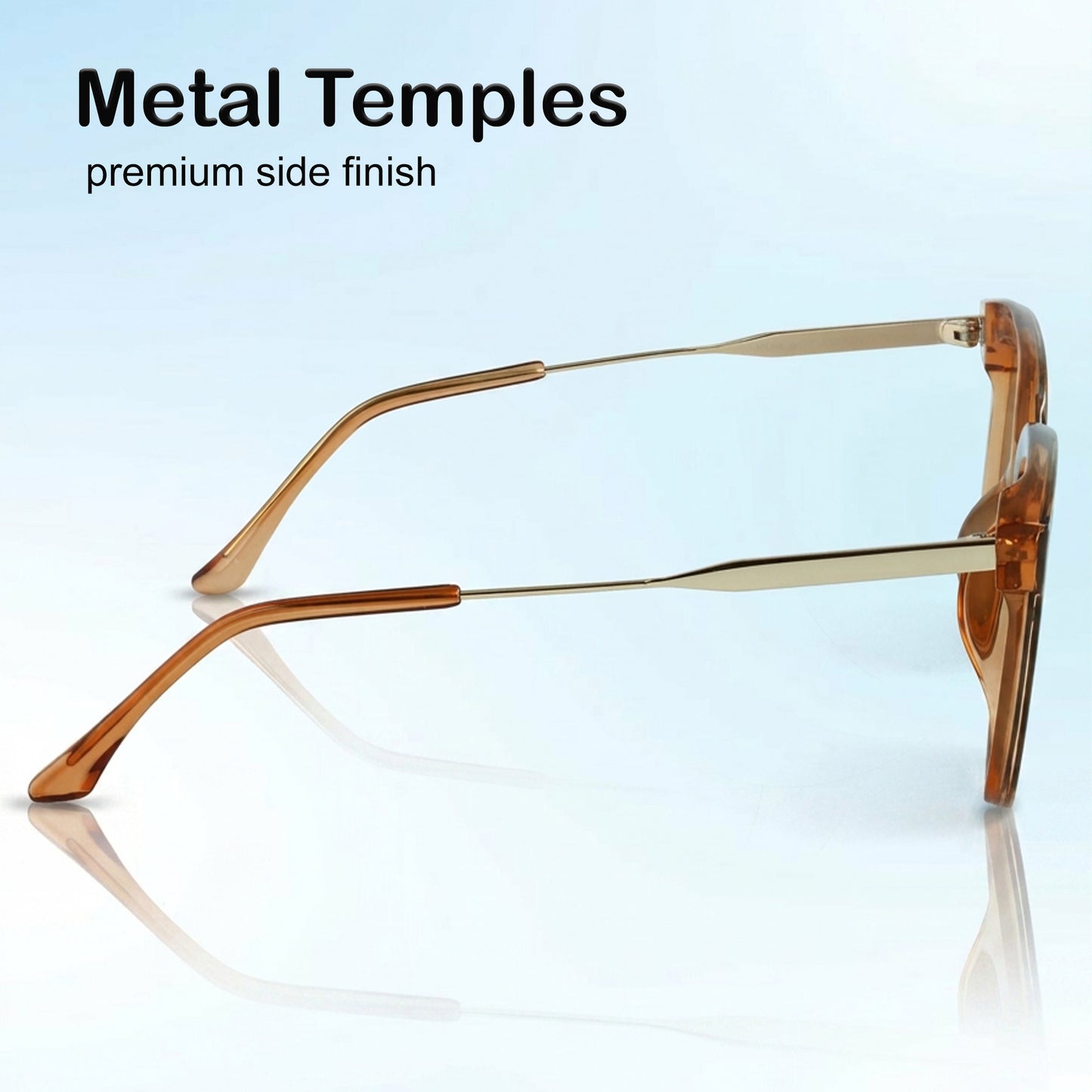 PERKEY Square-Oversized Brown UV Protected  Sunglasses For Men & Women - PRKY0013-C4