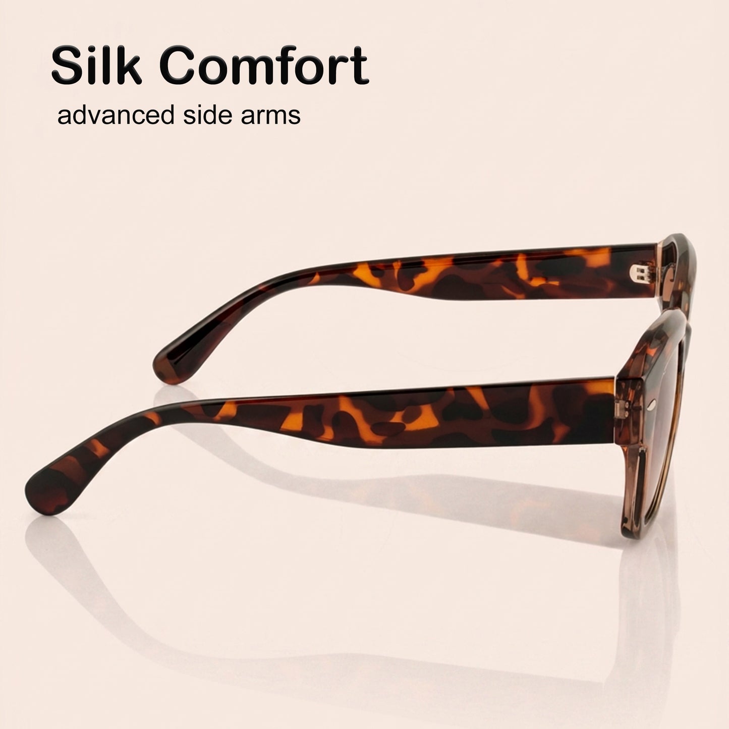 PERKEY Square Brown UV Protected Polarized Cooling Sunglasses For Men & Women - PRKY004-C5