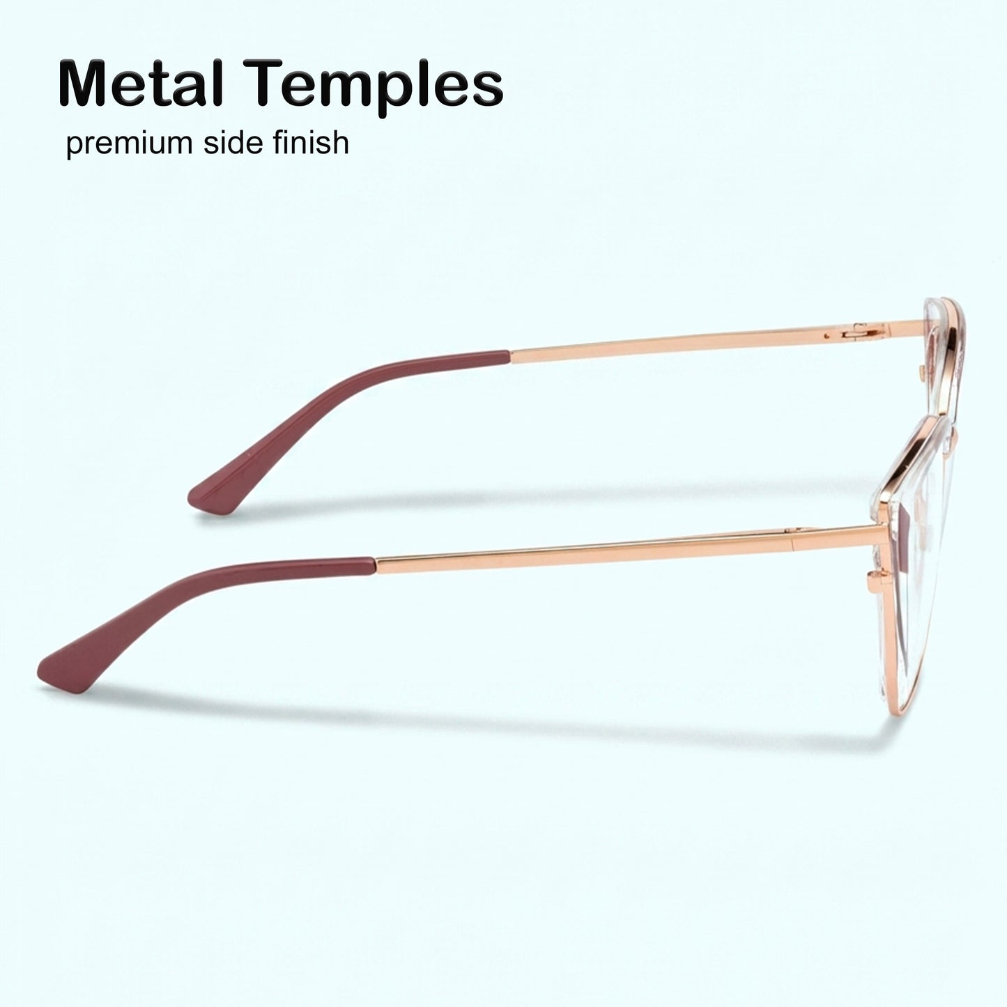 PERKEY Full Rim Cat Eye Blue Light Cut & Antiglare Computer Eyeglasses For Women | Stylish | - OPTL0018-C4
