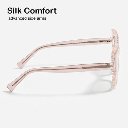 PERKEY Square Full Rim Anti Glare Specs for Women - OPTL0020-C4