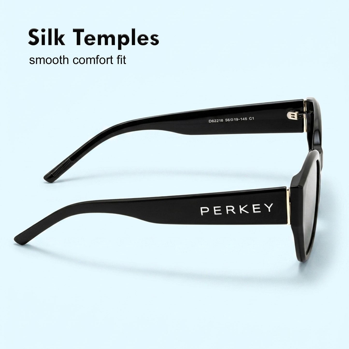 PERKEY UV Protection Retro Square Full Rim Black Sunglasses for Men & Women – PRKY0023-C1
