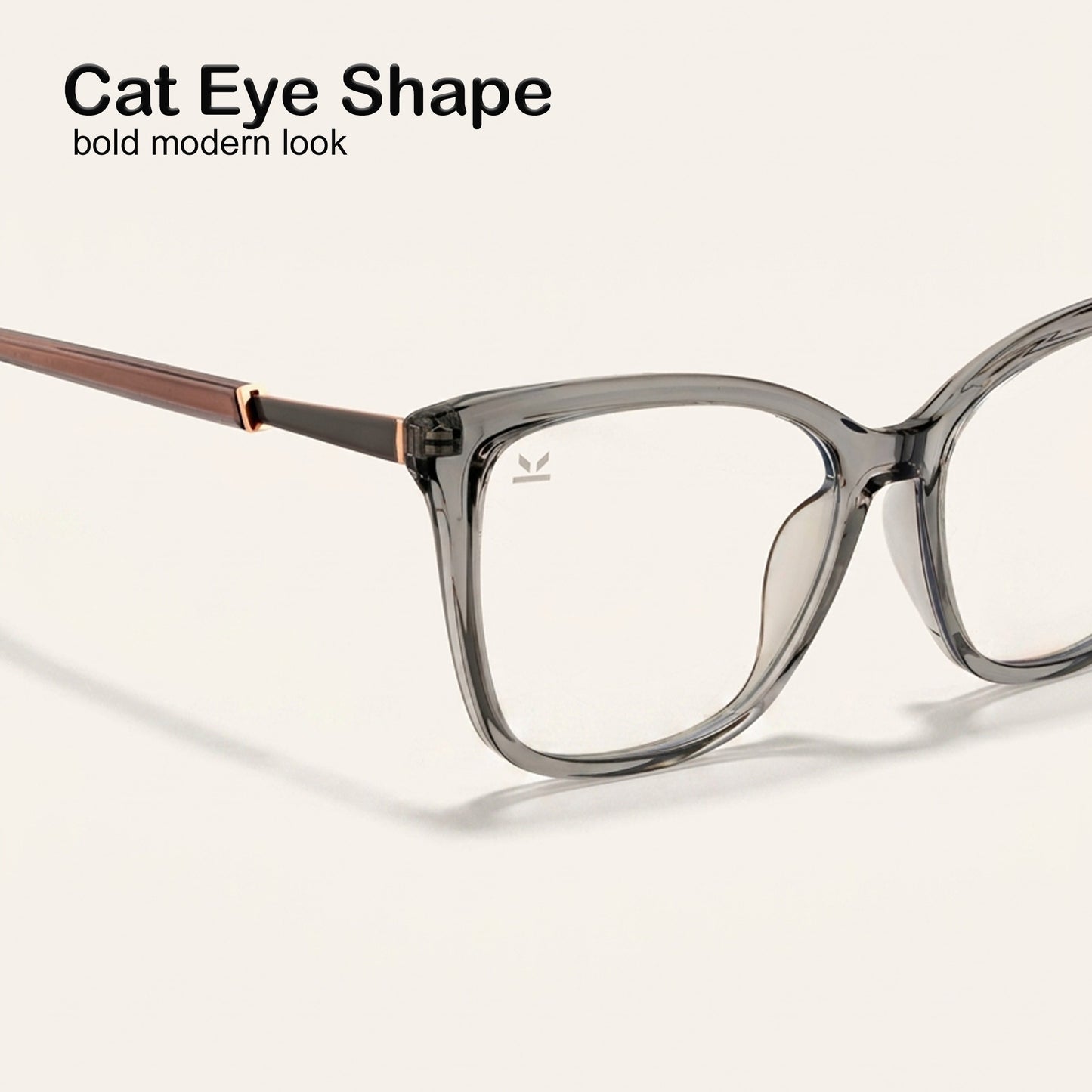 Perkey Square Cat Eye Protection Anti Glare Computer Glasses For Women –  OPTL0028-C3