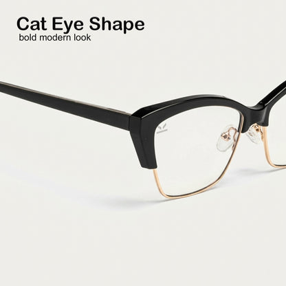 PERKEY Cat Eye Computer Glasses For Eye Protection - OPTL0015-C1