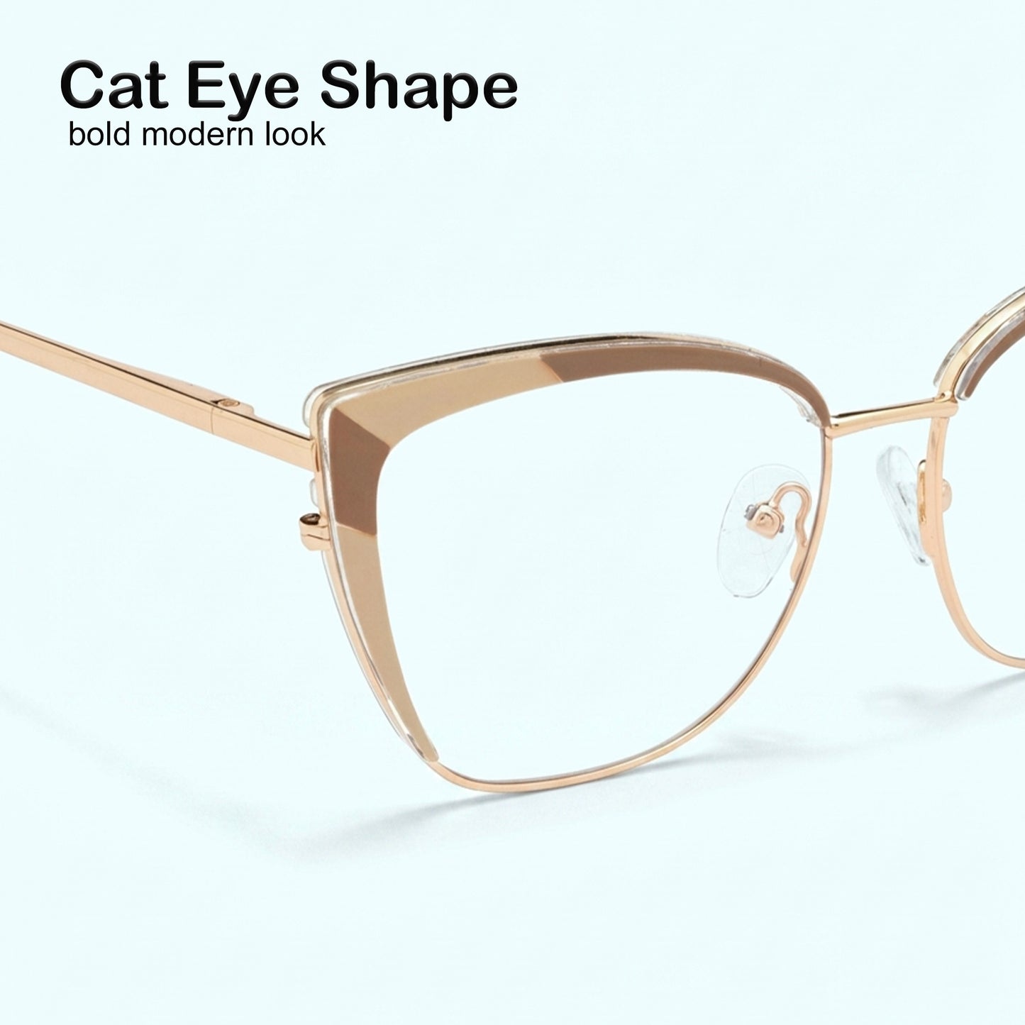 PERKEY Full Rim Cat Eye Blue Light Cut & Antiglare Computer Eyeglasses For Women | Stylish | - OPTL0018-C3