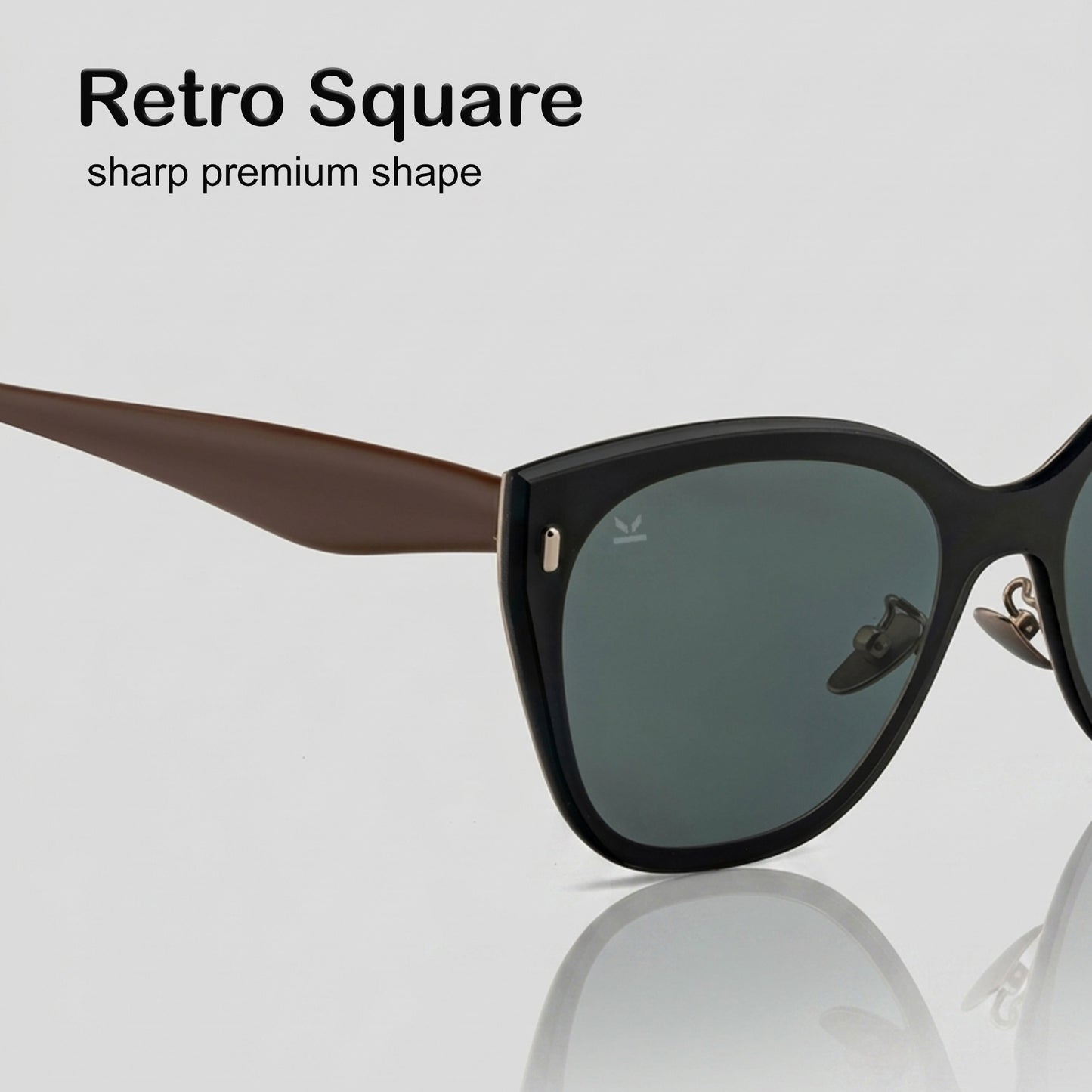 Perkey Cat Eye Square Polarized UV Protection Sunglasses For Men & Women Stylish –  PRKY0021-C1