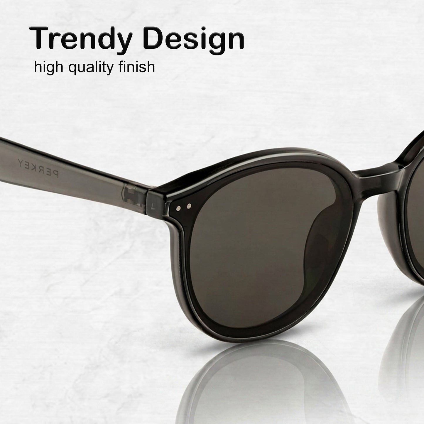 PERKEY UV Protected Modern Round For Men and Women - PRKY0016-C2