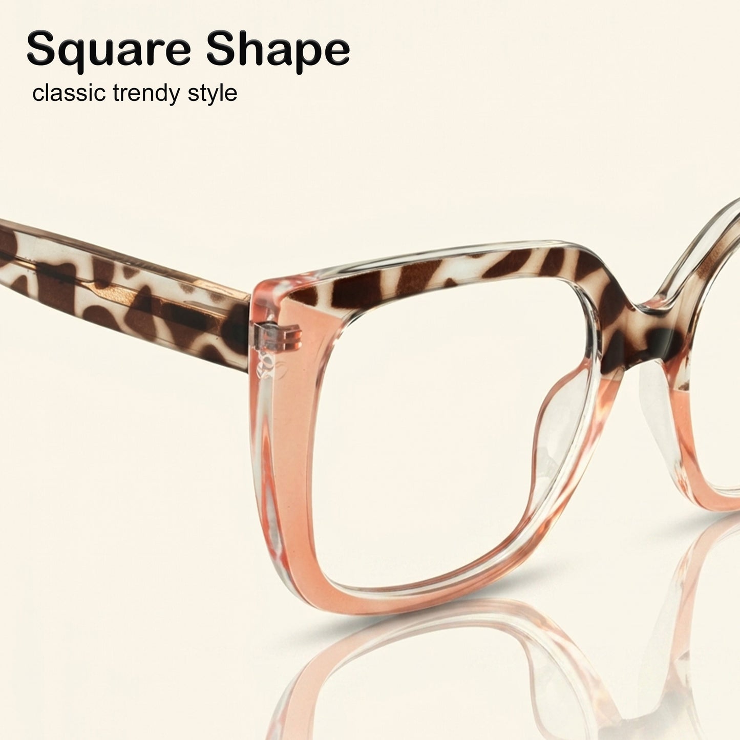 PERKEY Full Rim Square-Oversized  Blue Cut Spectacles Frames Men Women - OPTL002-C2