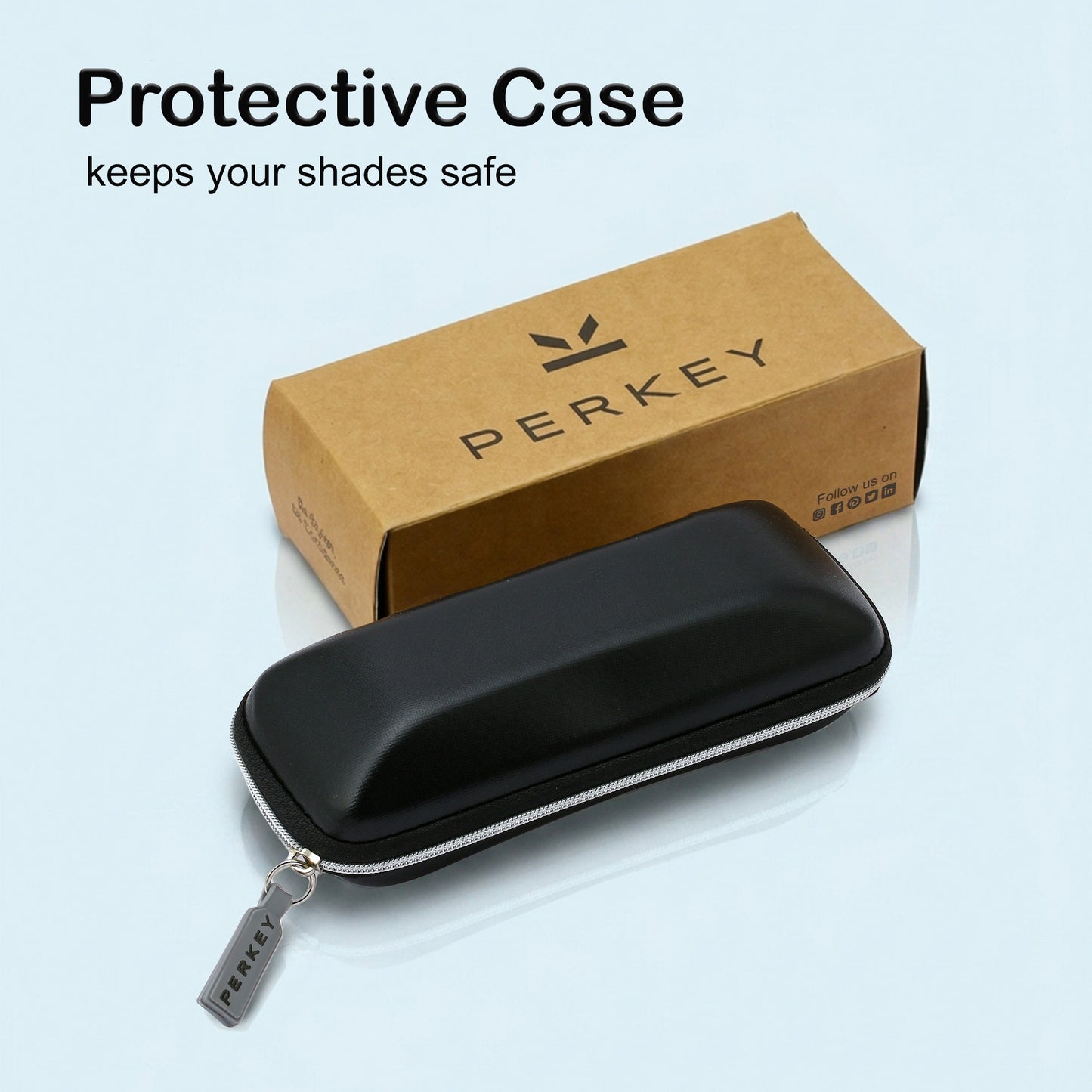 PERKEY Square Pink UV Protected Polarized Stylish Sunglasses Men Women - PRKY008-C3