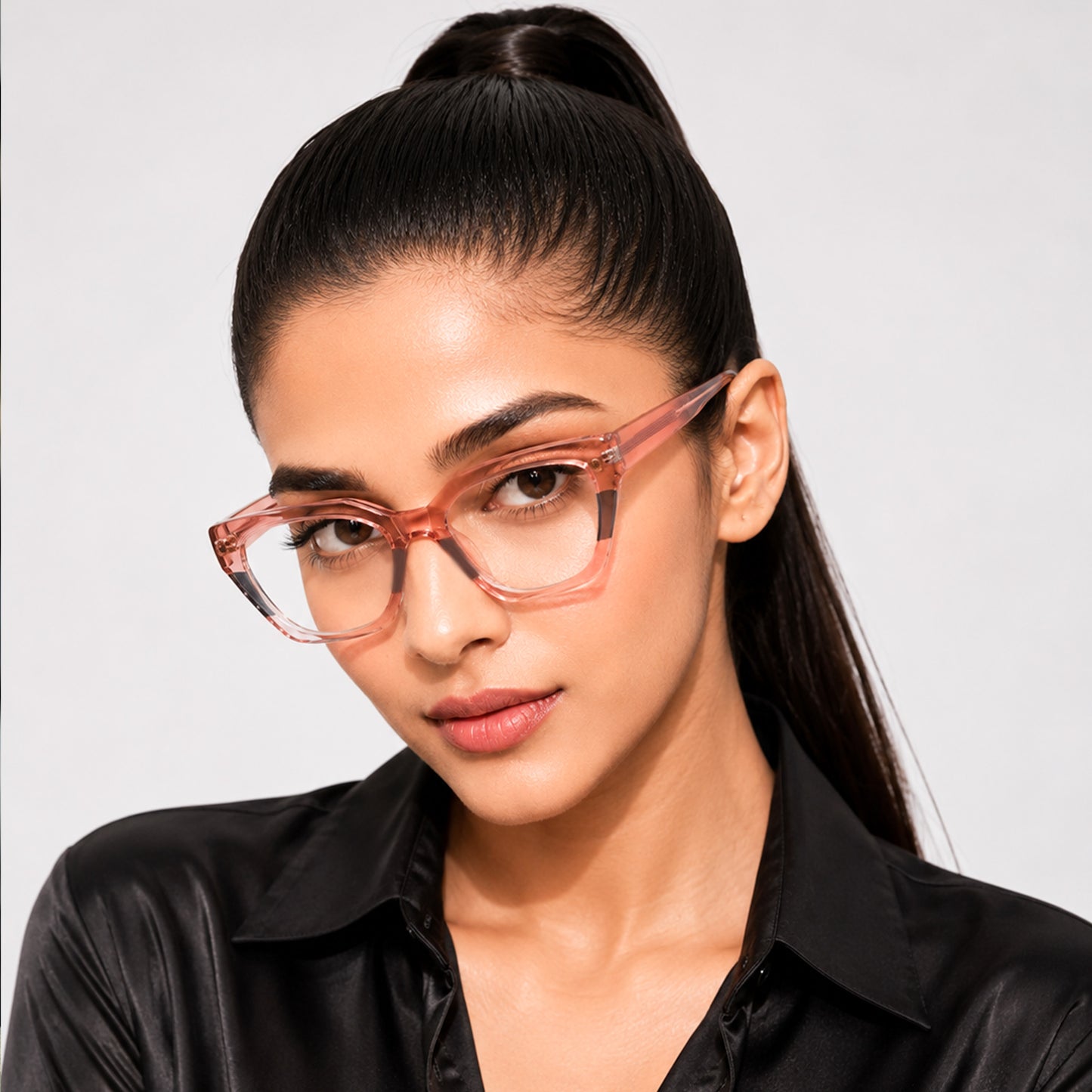 PERKEY Full Rim Cat Eye Blue Light Cut & Antiglare Computer Eyeglasses For Women | Bold Style | - OPTL0017-C2