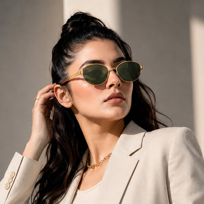 Perkey Oval UV Protection Goggles For Men & Women Sunglasses – PRKY0022-C2
