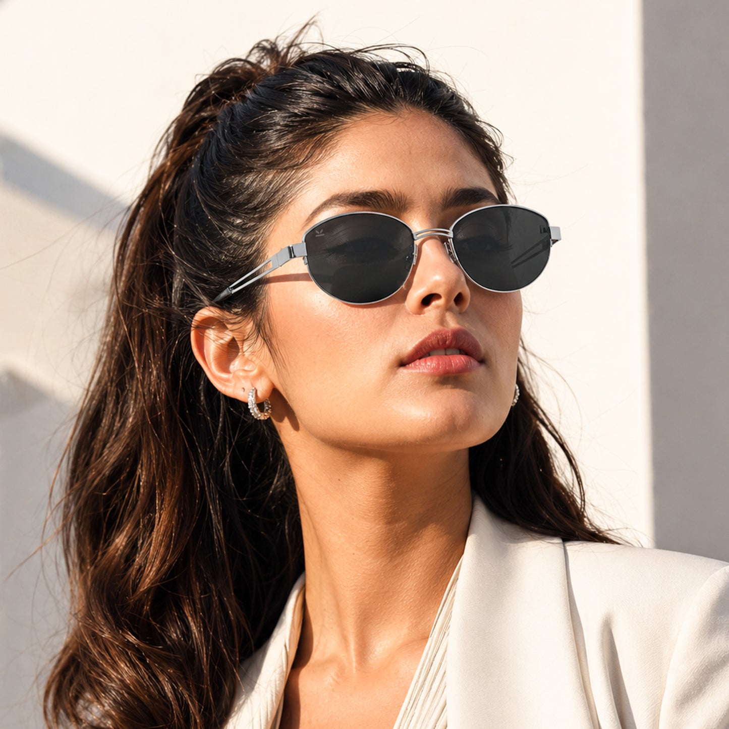 Perkey Oval UV Protection Sunglasses For Men & Women Stylish – PRKY0022-C1