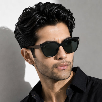 Perkey Cat Eye Square Polarized UV Protection Sunglasses For Men & Women Stylish –  PRKY0021-C1
