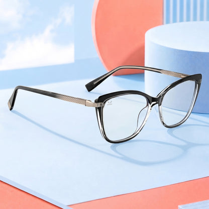 Perkey Square Cat Eye Protection Computer Glasses For Women – OPTL0027-C1