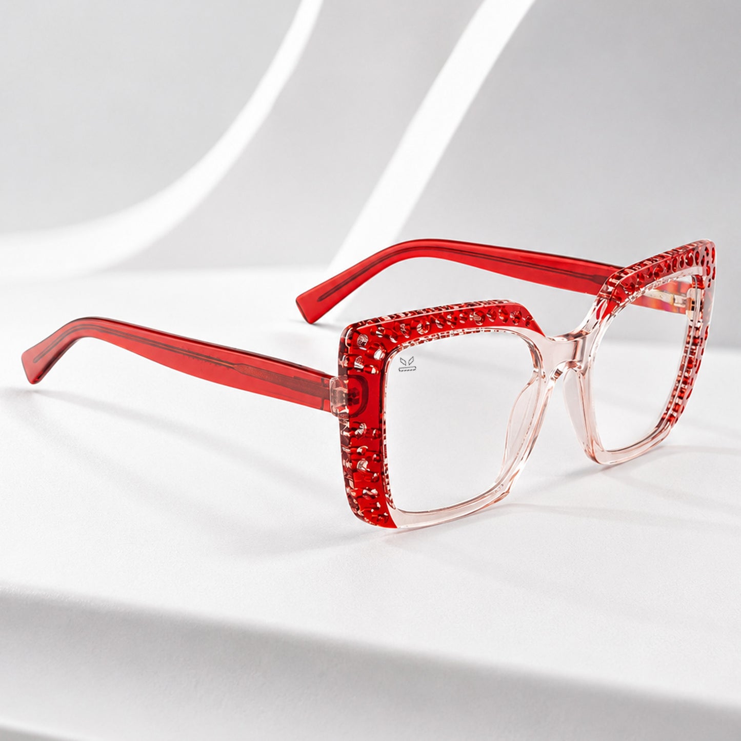 PERKEY Square Full Rim Computer Glasses for Women - OPTL0020-C3