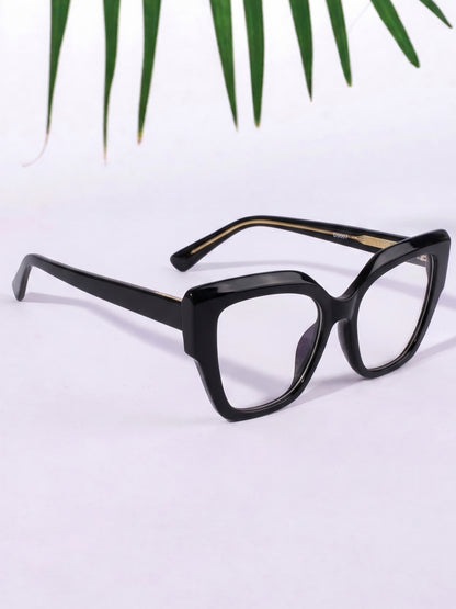 PERKEY Full Rim Cat Eye-Oversized Computer Glasses For Women - OPTL001-C1