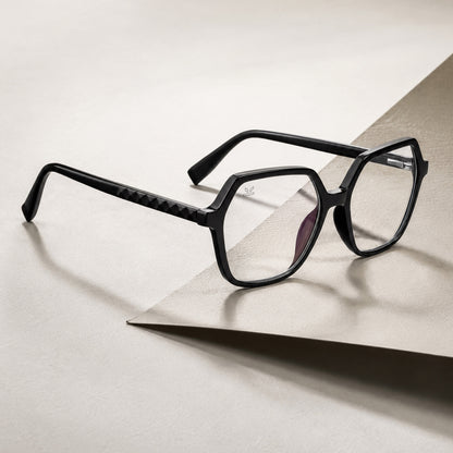 PERKEY Square Full Rim Computer Glasses for Women - OPTL0019-C1