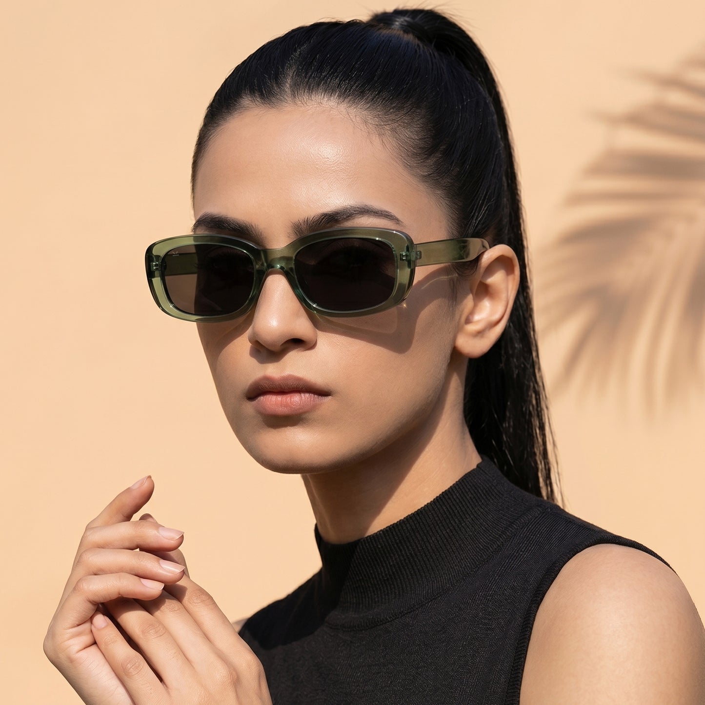 PERKEY 100% UV Protected Rectangle Shades For Men and Women - PRKY0019-C2
