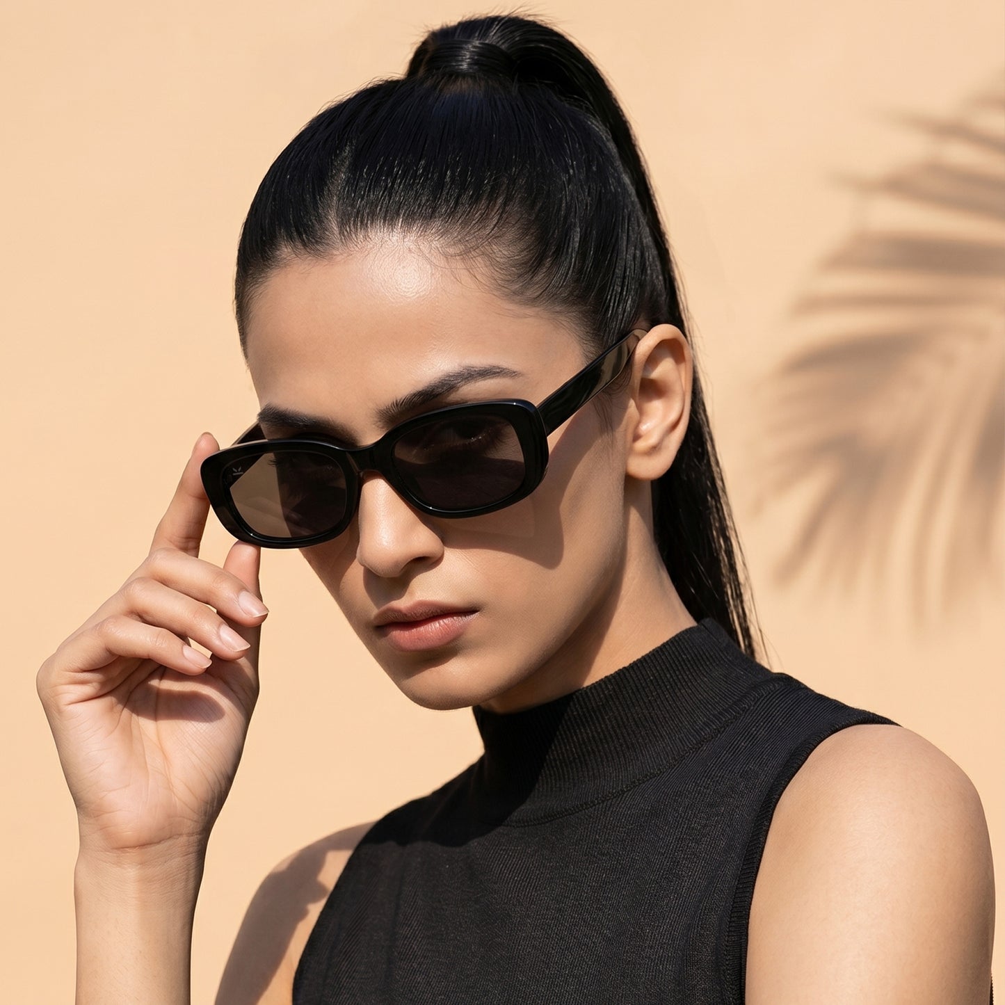 PERKEY 100% UV Protected Rectangle Sunglasses For Men and Women - PRKY0019-C1