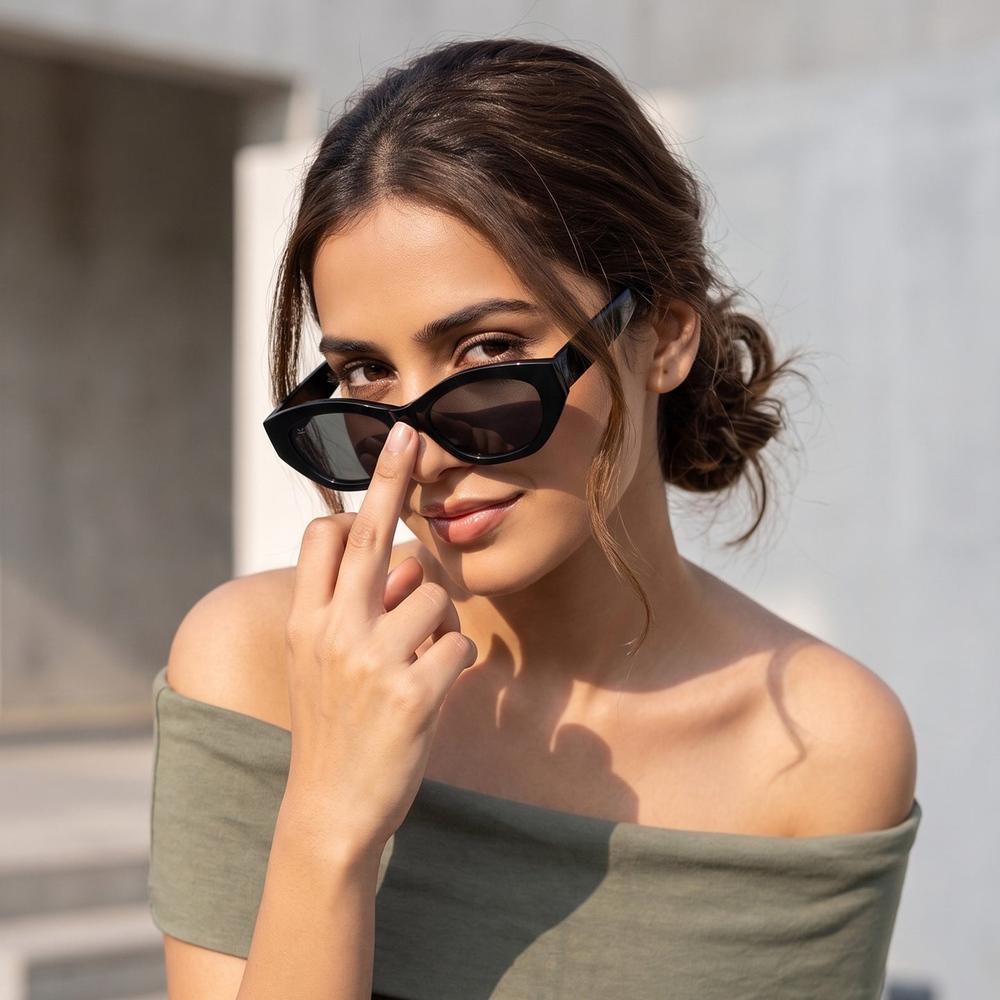 PERKEY UV Protected Cooling Sunglasses For Women - PRKY0020-C1